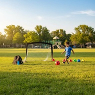 Easy to Assemble Kids Soccer Goal Long-Lasting Indoor Outdoor Soccer Goal