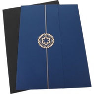 [eijia] 2Pcs Diploma Cover Folders Paper Certificate Cover Paper Graduation Specialty Certificate A4