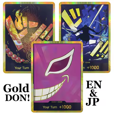 ONE PIECE Gold DON!! Collection Proxy Single Card Ace Donquixote Doflamingo Zoro Kid Law OPCG One Pi