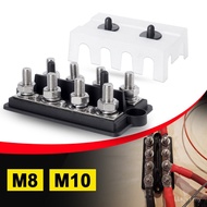 Blok Persimpangan Kapal Layar RV Diubahsuai M10 M8 Hitam Dua Baris Blok Pendawaian 4 Hala Blok Termi