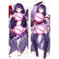 Genshin Impact Dakimakura Anime Inazuma Raiden Shogun Baal Pillowcase Bedding Pillow Customize Huggi