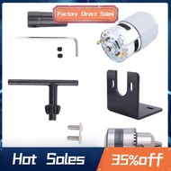 775 Motor 10000Rpm DC 12V Lathe 775 Motor with Mini Hand Drill Chuck and Milling Machine Mounting Br