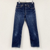 Levi's 501 牛仔褲，紐帶門襟，靛藍色，W28 碼，古著。