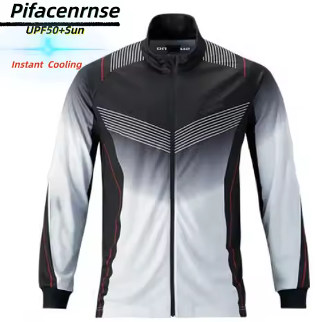 1PC Hot Sell Summer Fishing Clothing Breathable Anti-Mosquito Long Sleeve Outdoor Hiking Fishing Shi