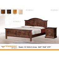 EUREKA 5410 Queen Bed/Katil Kayu Solid Wood Durable (Deliver &amp; Installation Klang Valley)