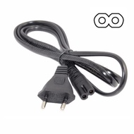 1.3 Meter EU 2 Pin Euro Plug Electric AC Extension Cord 2Pin 8 Figure C7 Power Cable