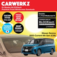 Dr Shadez BLOCKtech Custom Car Front Windscreen Foldable Sunshade for Nissan Kicks Serena E-power C2