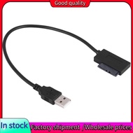 Stock-USB Adapter PC 6P+7P CD DVD Rom to USB 2.0 Converter Slimline 13 Pin Drive Cable for PC Laptop