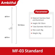 AMBITFUL MF-03 98-150cm 38.6-59 4KG Load-Bear Metal Stainless Steel Studio Telescopic Boom Arm For S