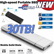 External Hard Disk 30TB Portable SSD External Hard Disk Drive 64TB USB3.1 Portable 10TB For Laptop D