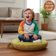 Seat Cushion Size 45x 45 Cm. 3 Inch Thick Edge Comfortable Sitting With A Handle Easy To Carry Add N