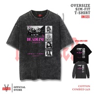 MACDEER BLACKPINK DEADLINE Oversize slimfit washed tshirt longsleeve black t-shirt BLACKPINK-35