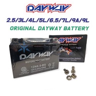 SKY ORIGINAL 1PC DAYWAY Battery Charger Motorcycle Battery 2.5L/3L/4L/5L/6.5L/7L/9A/9L