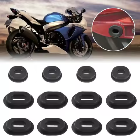 12Pcs Durable Motorcycle Bolt Rubber Grommets for Honda CB125 CG125 CB750 CT125 CB500 XL100 125 CL10