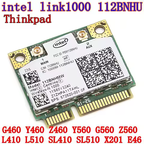 Centrino Wireless-N 1000 MINI PCI-E 802.11b/g/n Wlan WIFI Wireless Card for T410 T510 Y460 B460 Z460