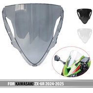 Motorcycle Accessories Windshield For KAWASAKI ZX-6R ZX 6R ZX6R 2024 2025 Front Windshield Windscree