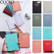 CUCKO 2024 Agenda Book, A7 with Calendar Diary Weekly Planner, High Quality Pocket Notebooks School Office