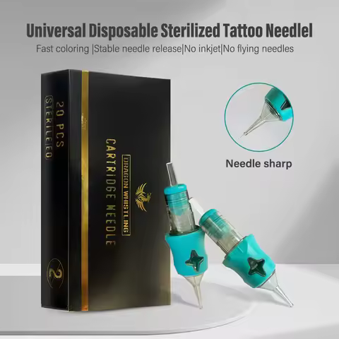 10PCS Universal Disposable Tattoo Cartridge Needles 1RL 3RL Tattoo Cartridge Needle Professional Tat