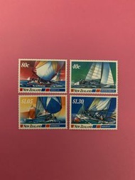 外國郵票—新西蘭帆船比賽