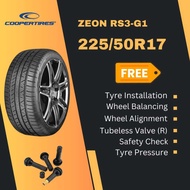 NEW TYRE 225/50R17 ZEON RS3-G1 COOPERTIRES (WITH INSTALLATION)