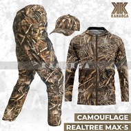 One Set GORE-TEX WATERPROOF Jacket Pants Hat Camouflage Camo Hunting Realtree Max-5