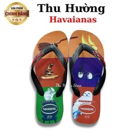 Havaianas HARRY PORTER ORANGE Men's Slippers - From Brazil - Thu Huong - Natural rubber, anti-slip -