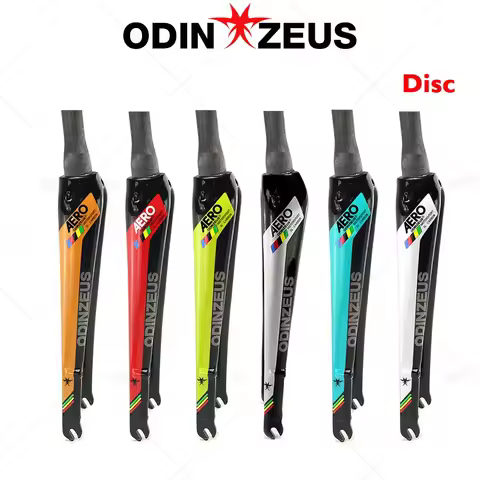 Odinzeus Gloss 700C Full Carbon Fiber Bike Fork JAVA Quick Release Road Bicycle Fork Disc Rim Brake 