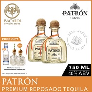 [Bundle of 2] Patron Silver/ Reposado/ Anejo Tequila - 750ml / 75cl 40% ABV - Spirit Distilled and A