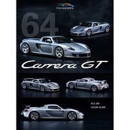 YM MODEL 1: 64 Porsche Porsche Carrera Carrera GT GT Silver Resin Car MODEL