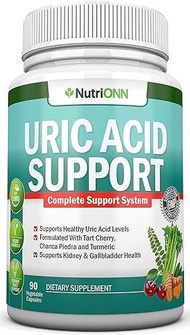 ▶$1 Shop Coupon◀  Uric Acid port - Herbal Uric Acid Cleanse plement - 90 Veggie Capsules - With Tart