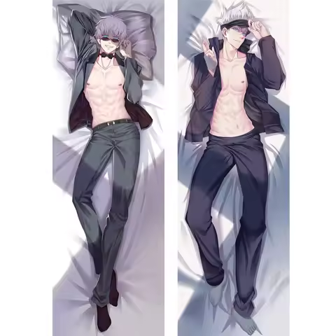 Sarung Bantal Tubuh Peluk Anime Gojo Satoru Body Pillow CaseSarung Bantal Sarung Bantal