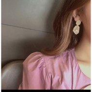 Silver diamond earrings