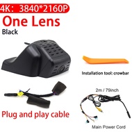 กล้องติดรถยนต์ ZJCGO 4Kกล้องหน้าและกล้องหลัง Wi-Fi กล้องติดรถยนต์จอ24ชั่วโมงสำหรับ Honda CR-V CRV RS