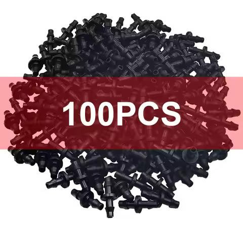 20-100PCS 1/4'' Cross Connecter for 4/7mm Micro Tubing Hose 4 Ways Barbed Adapter Drip Irrigation Cr