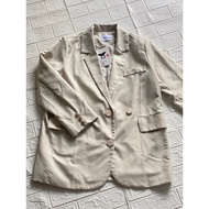 Beige Cream Suit Size L Bust Up To 44 With Lining Good Fabric New Item