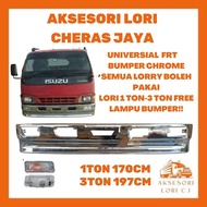 AKSESORI LORI CHERAS JAYA JAPAN SPEC CHROME BUMPER SEMUA LORI 1TON DENGAN 3TON BUMPER KROM ISUZU HIN