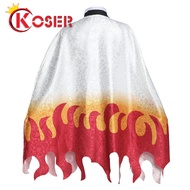 WGB COSER KING Cloak Haori cape Anime Demon Slayer kimetsu no yaiba mens kamado tanjirou Kochou Shin