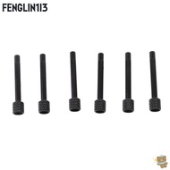 FENGLIN1I3 6PCS Guitar Bridge Screws, Metal Black Color String Lock Screws, Professional Guitar Part