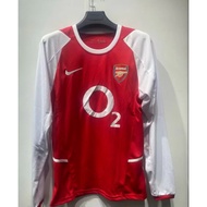 02-04 Arsenal  Away Retro Soccer Jersey Football 2002-2004 Home Vintage Jersey Soccer Long Jerseys