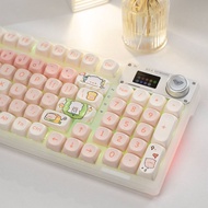Tarantula F98pro Transparent Customized Mechanical Keyboard Three-Mode Wireless Bluetooth with Scree