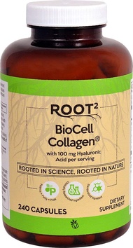 Vitacost ROOT2 BioCell Collagen With Hyaluronic Acid -- 100 Milligram Per Serving - 240 Capsules Vit