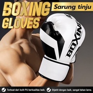 HTD SPORT Boxing Gloves Sarung Tinju Muay Thai Full Cover Finger Untuk Dewasa