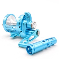 Saltwater Fishing Reel 66LBs Lever Drag Overhead Big Game Fishing Trolling Drum Reel Fishing Wheel