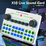 X50 Live Sound Card DJ Mixer Professional Audio Mixer Live Stream USB Sound Card [homegoods.sg]