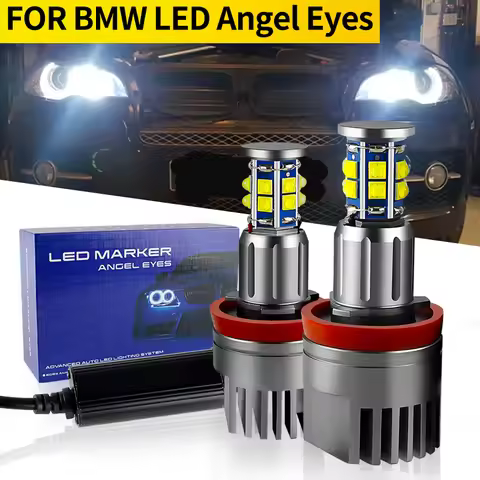 2x120W 6000K Lamp LED Angel Eyes Marker Light Bulbs For 08-13 BMW E81 E82 E87 E88 E90 E92 M3 E93 E70