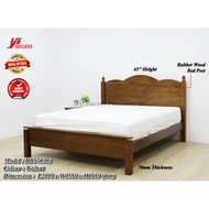 Yi Success Johan Wooden Queen Bed Frame / Quality Queen Bed / Katil Queen Kayu / Wooden Double Bed / Bedroom Furniture