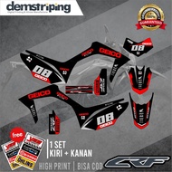Decal Striping CRF 150 L GEICO Premium Material