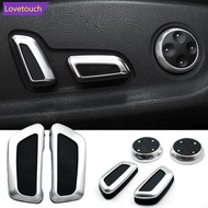 LOVETOUCH 6Pcs Car Seat Adjustment Button Switch Cover Knob Trim Decoration Cover for Audi A3 A4 A4L