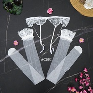 Garter Belt Stocking White Set Lace Accessories AC22C