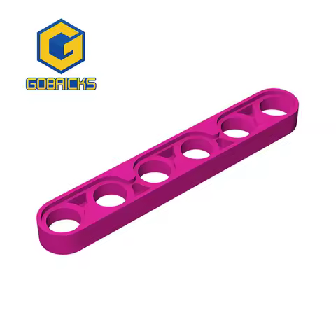 Gobricks 10pcs MOC Assembles Particles 32063 28570 High-Tech Beam 1 x 6 Liftarm Thin Building Blocks